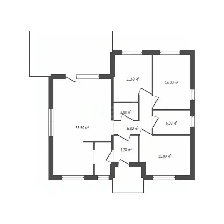 Дом в Брянская область, Брянск пос. Бордовичи,  (120 м) - Фото 1