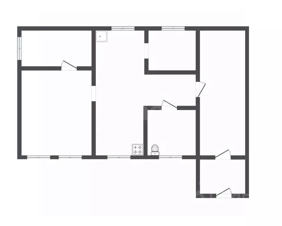 Дом в Кемеровская область, Прокопьевск Эстонская ул., 53 (54 м) - Фото 2