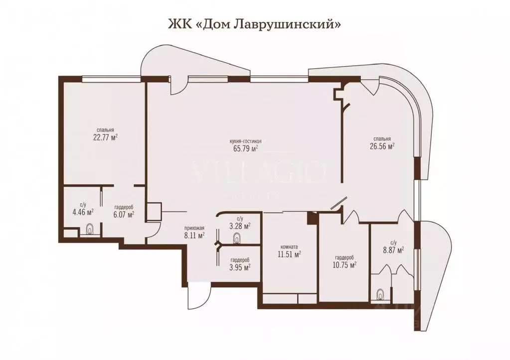 3-к кв. Москва Большой Толмачевский пер., 5С11 (181.5 м) - Фото 1