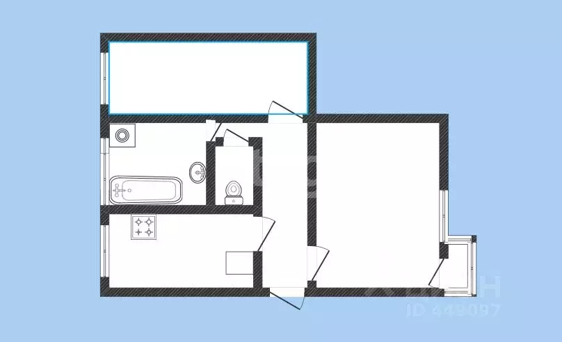 2-к кв. Смоленская область, Смоленск ул. Тенишевой, 6 (52.0 м) - Фото 2