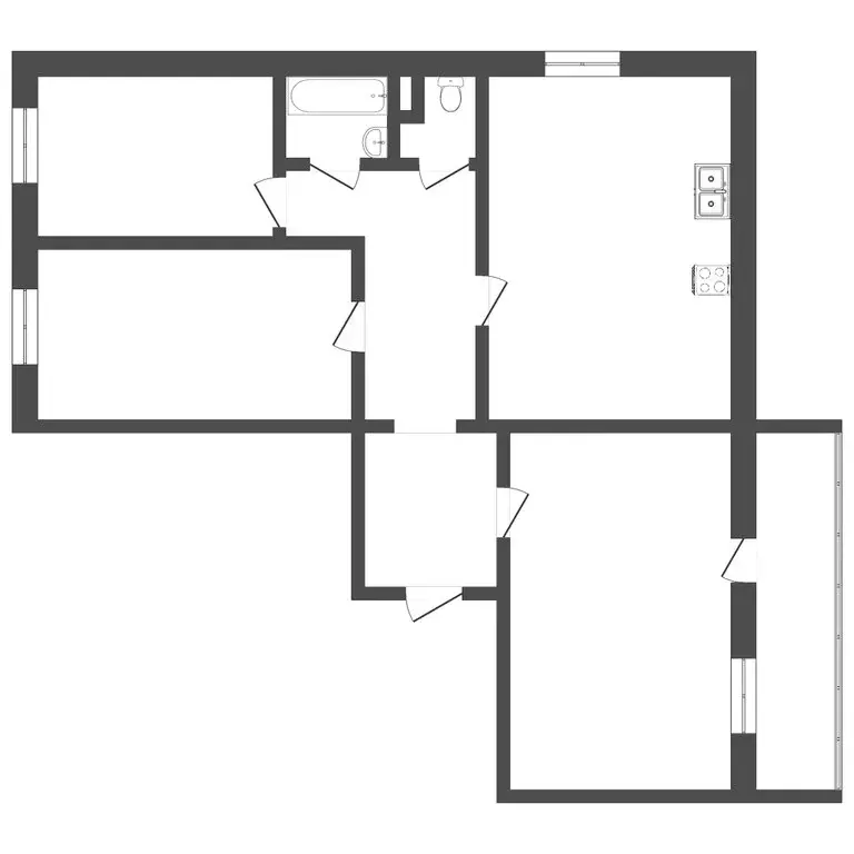 3-комнатная квартира: Пермь, улица Генерала Панфилова, 2 (68.5 м) - Фото 0