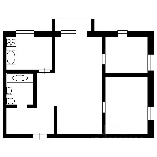 3-к кв. Новосибирская область, Новосибирск Каменская ул., 54 (42.0 м) - Фото 1