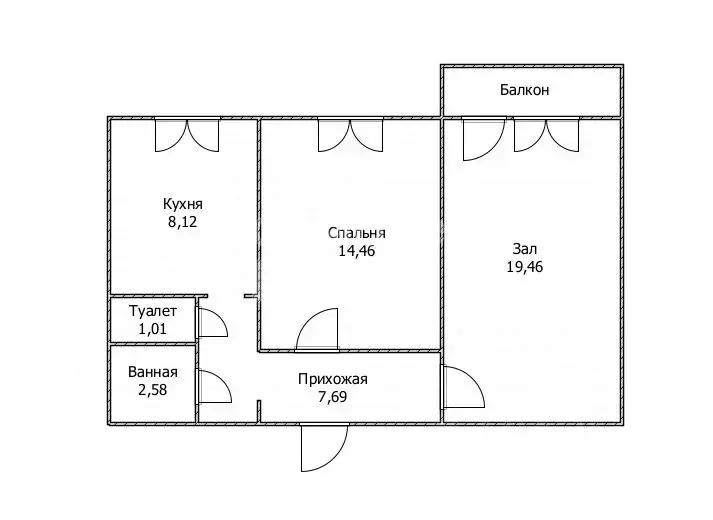 2-к кв. Ульяновская область, Ульяновск ул. Гоголя, 10 (53.9 м) - Фото 2