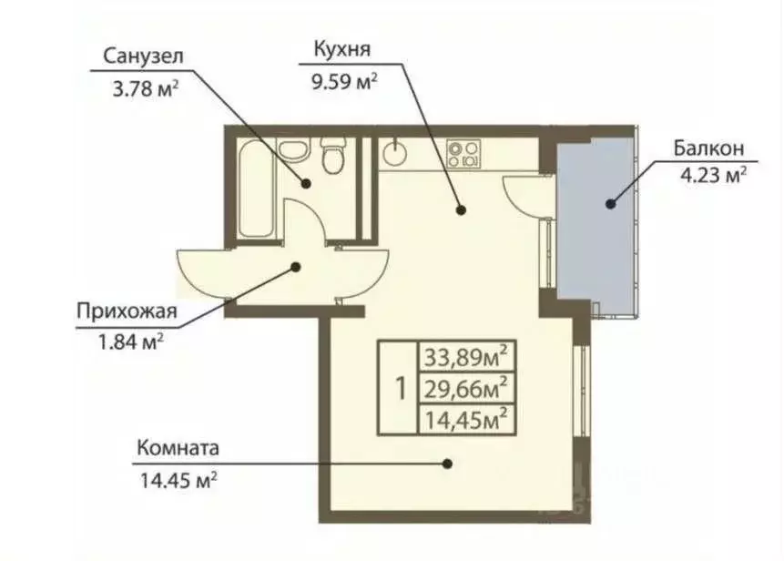 Студия Краснодарский край, Анапа муниципальный округ, с. Сукко ул. ... - Фото 2