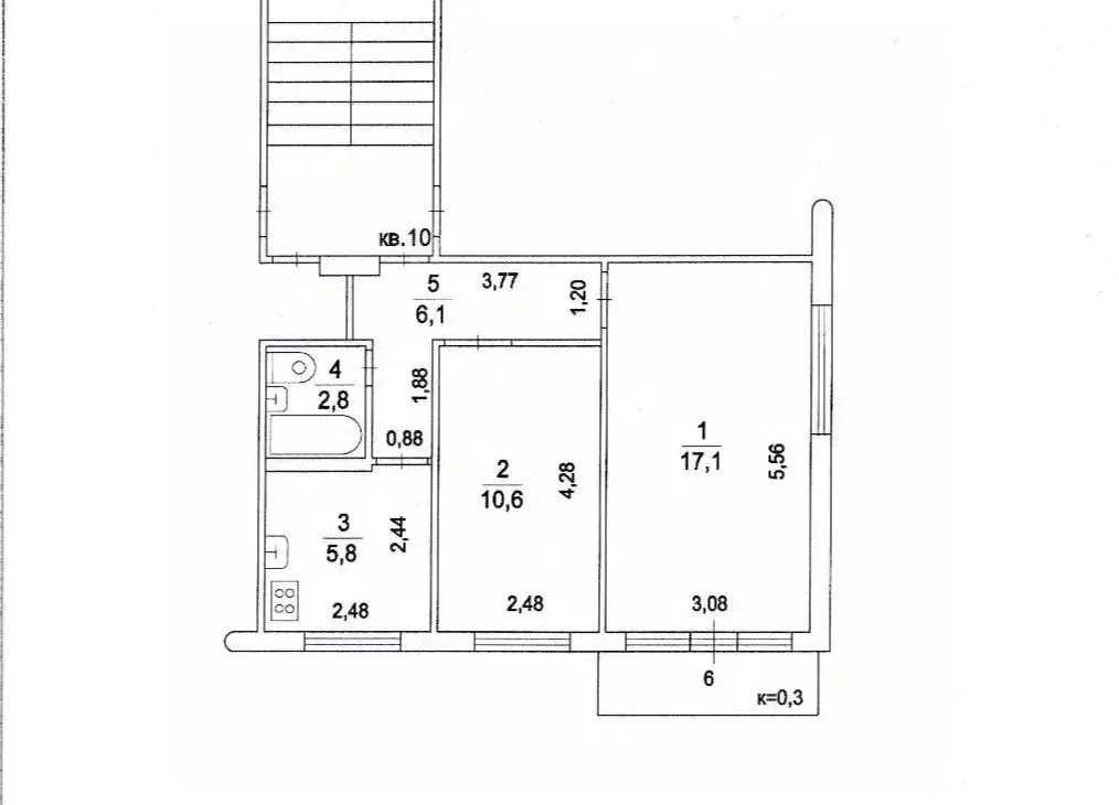2-к кв. Московская область, Ступино городской округ, с. ... - Фото 2