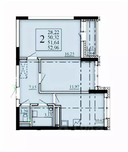 2-к кв. Башкортостан, Уфа Затон-Восточный жилрайон, Паруса жилой ... - Фото 1