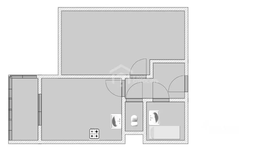 1-к кв. Санкт-Петербург, Санкт-Петербург, Петергоф ул. Парковая, 16к4 ... - Фото 2