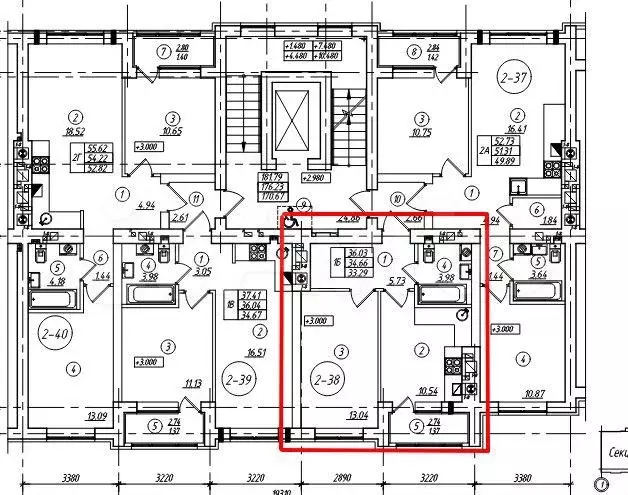 1-к. квартира, 36м, 2/8эт. - Фото 1