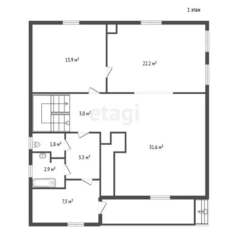 Дом в посёлок Сосново, Весенняя улица (320 м) - Фото 2
