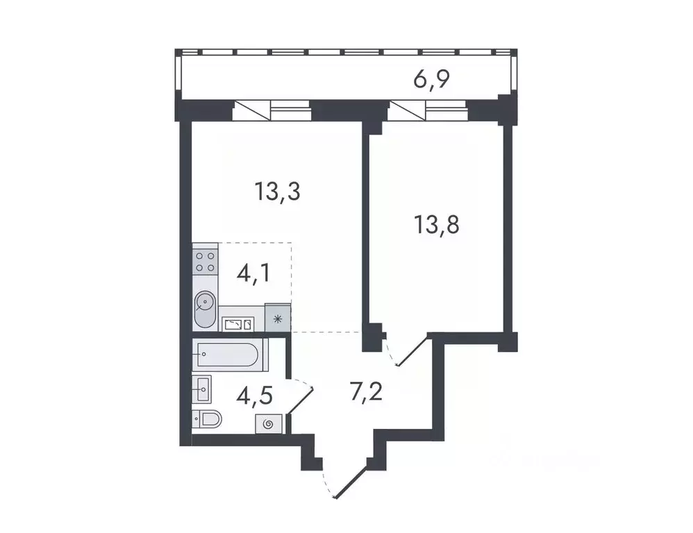 2-к кв. Кировская область, Киров ул. Чистопрудненская, 13 (49.8 м) - Фото 0