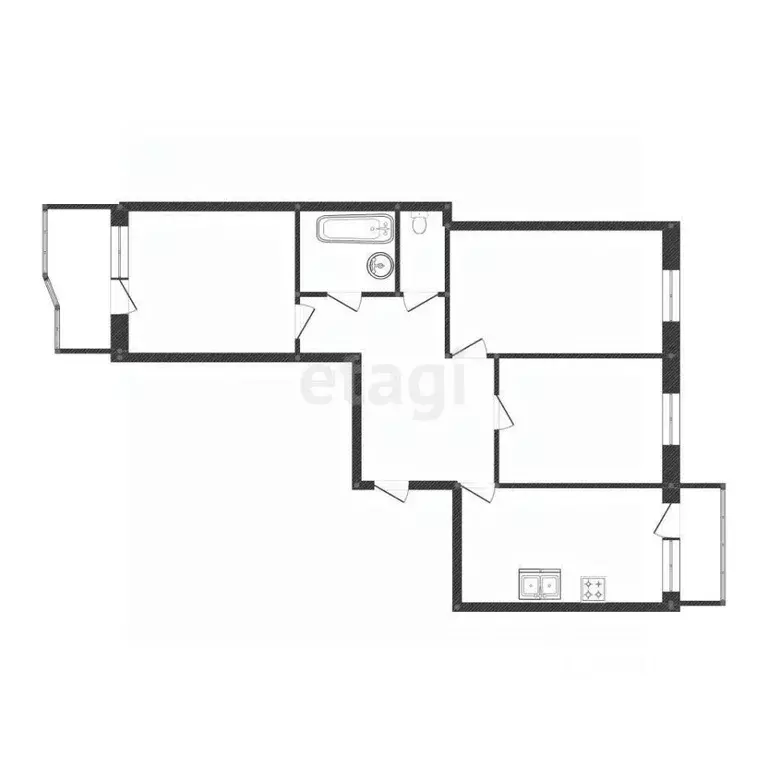 3-к кв. Костромская область, Кострома Малышково мкр, проезд Березовый, ... - Фото 0