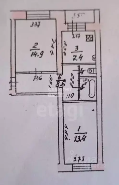2-к кв. Марий Эл, Йошкар-Ола ул. Подольских Курсантов, 4 (50.0 м) - Фото 2