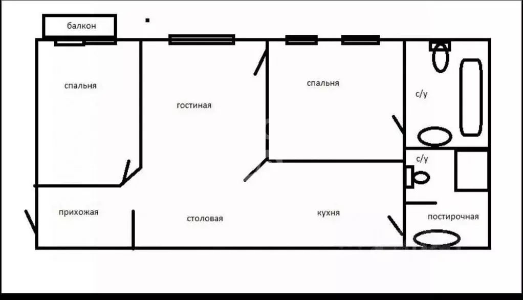 3-к кв. Москва Новопесчаная ул., 21К1 (80.0 м) - Фото 1
