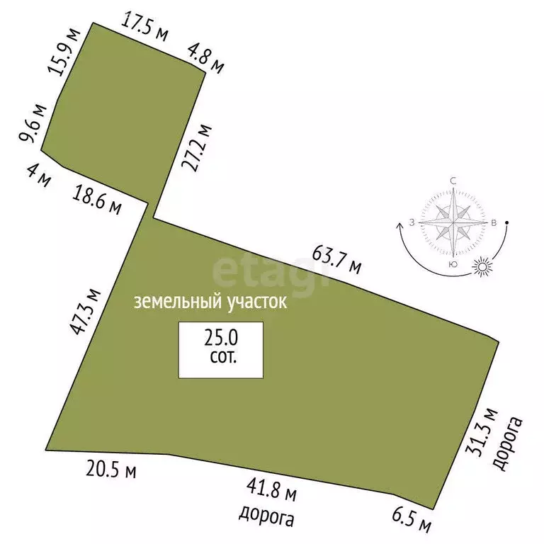Участок в деревня Ватутинки, 13 (25 м) - Фото 0