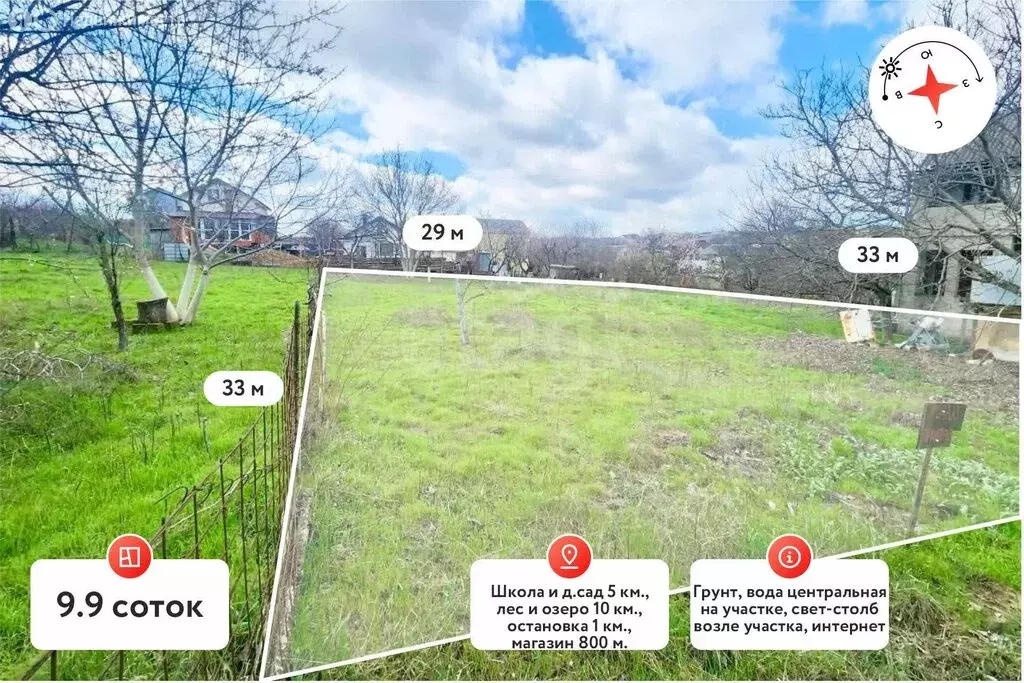 Участок в Молодёжное, СНТ Аграрник, Дружная улица (9.9 м) - Фото 2