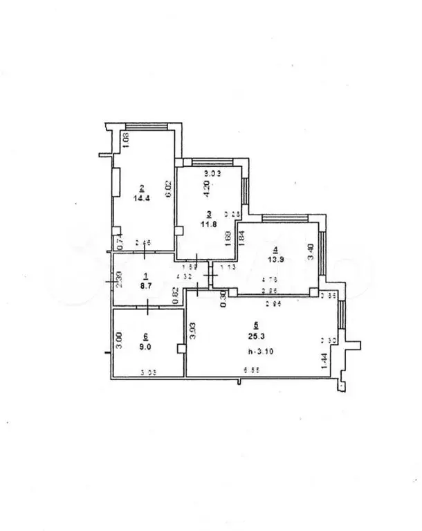 3-к. квартира, 83 м, 2/5 эт. - Фото 0