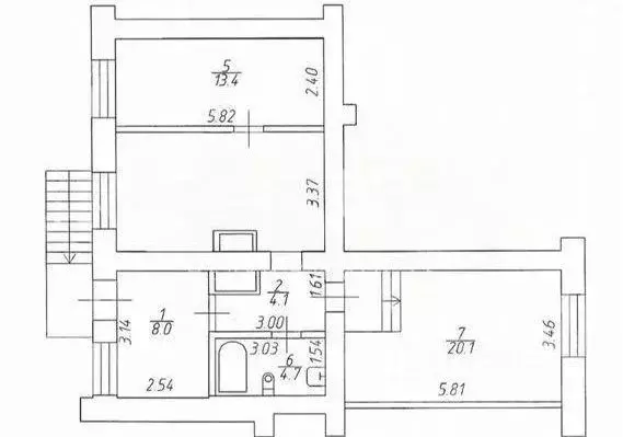 3-к кв. Санкт-Петербург Наличная ул., 3/21 (70.0 м) - Фото 2