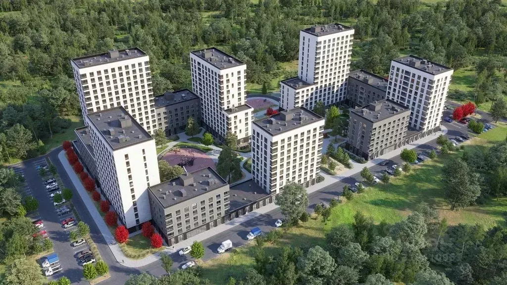 2-к кв. Смоленская область, Смоленск Среда жилой комплекс (58.7 м) - Фото 0
