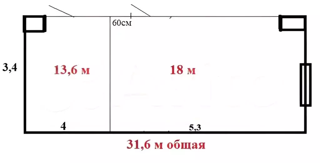Офис в Санкт-Петербург ул. Белы Куна, 34Ж (18 м) - Фото 1