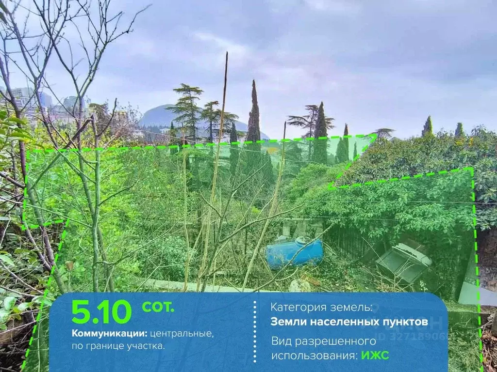 Участок в Крым, Ялта муниципальный округ, Гурзуф пгт ул. Ленинградская ... - Фото 2