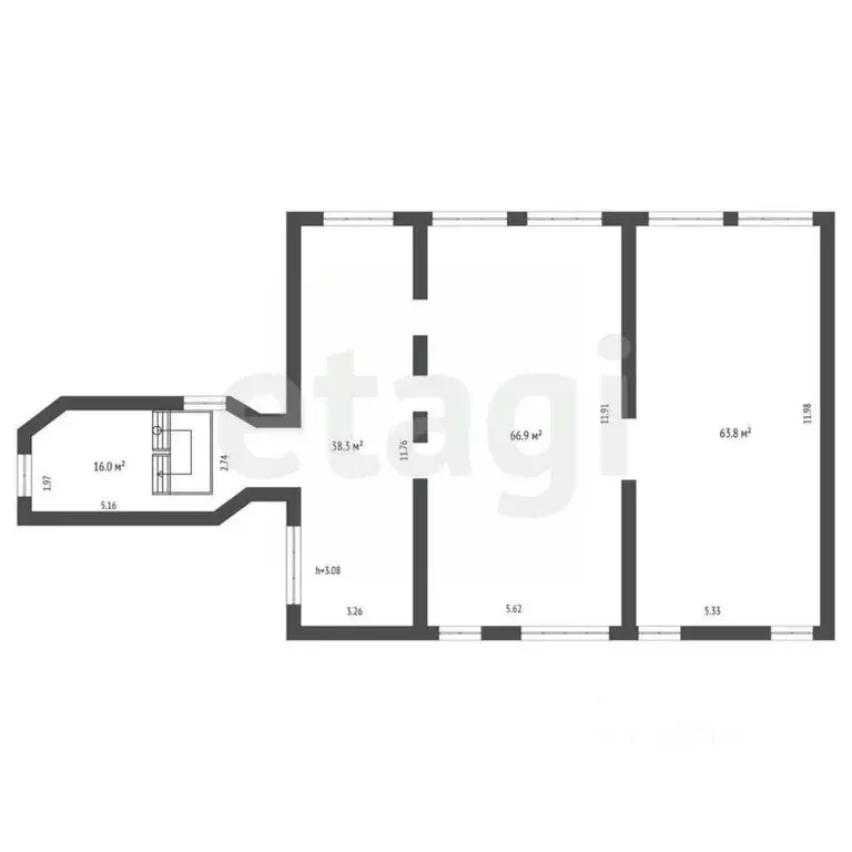 Помещение свободного назначения в Хабаровский край, Амурск просп. ... - Фото 2