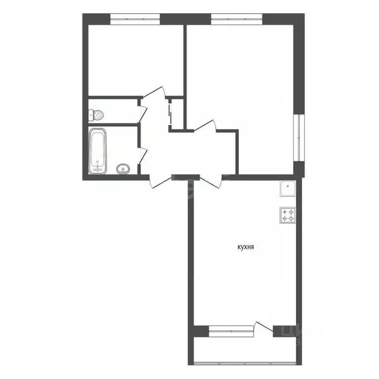 2-к кв. Красноярский край, Красноярск ул. Дмитрия Мартынова, 22 (54.2 ... - Фото 2