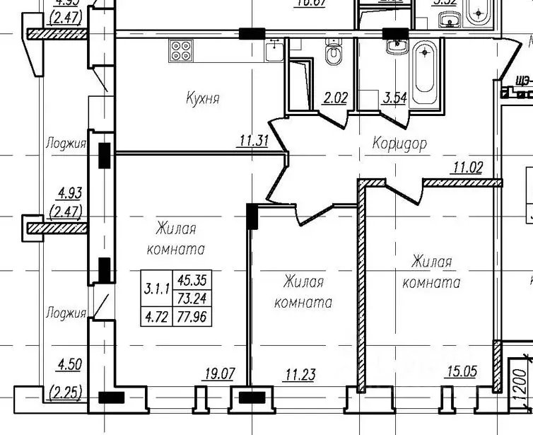 3-к кв. Чувашия, Чебоксары ул. Фридриха Энгельса, 27А (77.96 м) - Фото 0