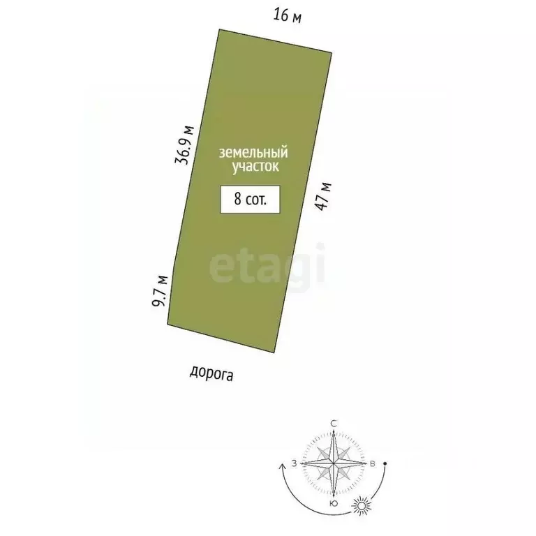 Участок в Костромская область, Кострома ул. Рабочая Слобода, 24 (8.0 ... - Фото 2