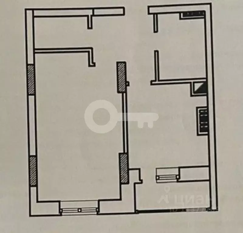 1-к кв. Татарстан, Казань ул. Тунакова, 56А (42.6 м) - Фото 1