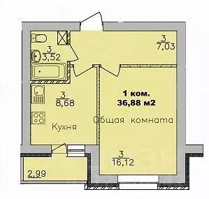 1-к кв. Новосибирская область, Новосибирск Дивногорский мкр, ул. ... - Фото 0