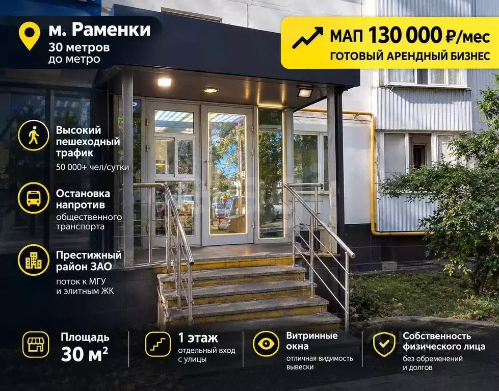 Помещение свободного назначения в Москва Мичуринский просп., 38 (21 м) - Фото 1