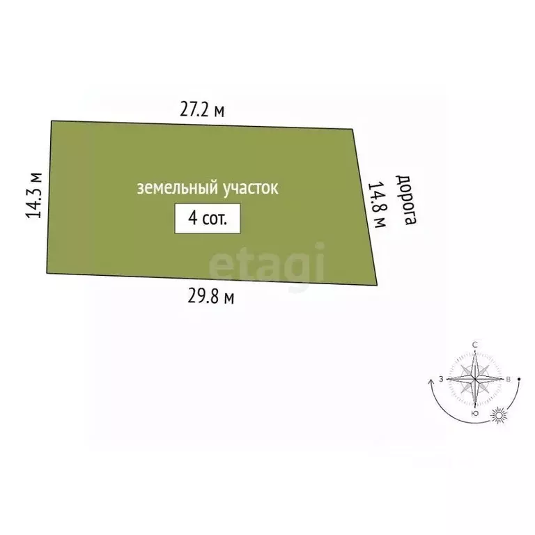 Участок в Севастополь с. Осипенко, ул. Красноярская, 27А (4.0 сот.) - Фото 2