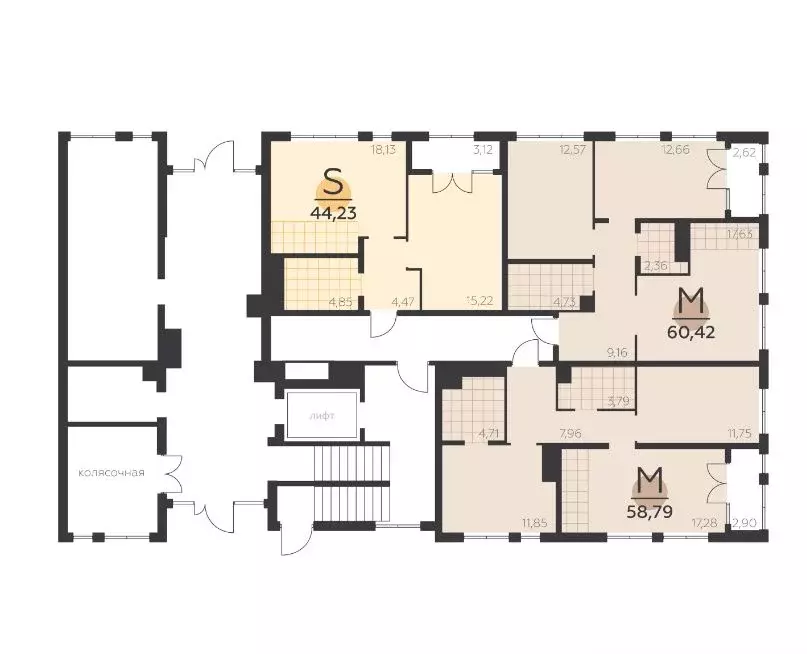 2-к кв. Тульская область, Тула городской округ, пос. Молодежный 10 ... - Фото 2