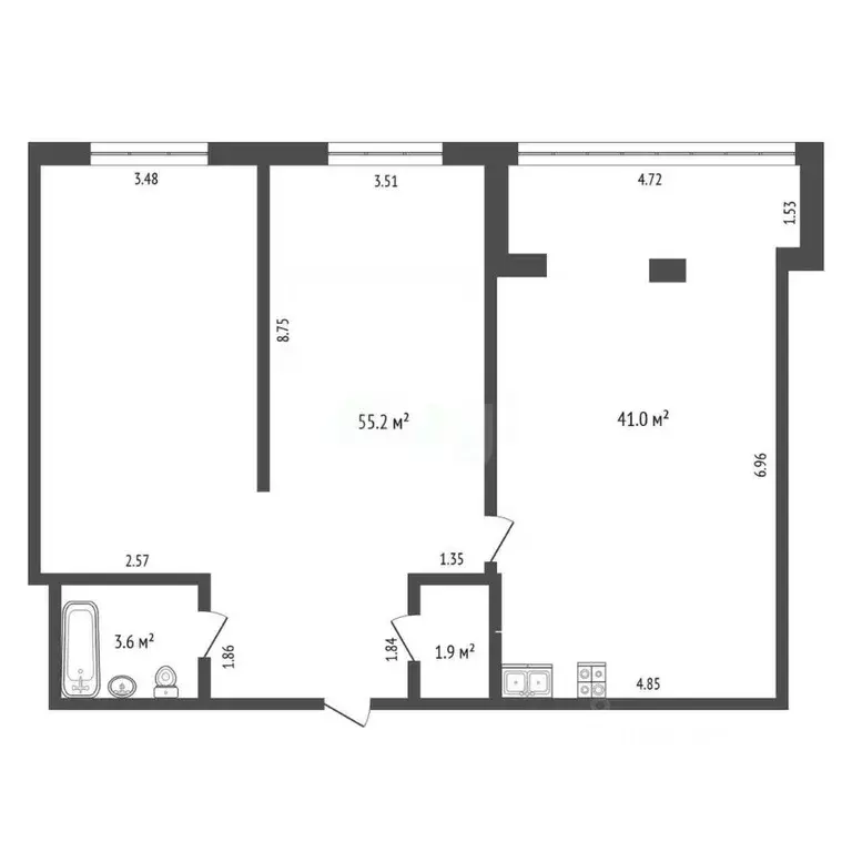 3-к кв. Ханты-Мансийский АО, Сургут Игоря Киртбая ул., 10/1 (102.0 м) - Фото 2