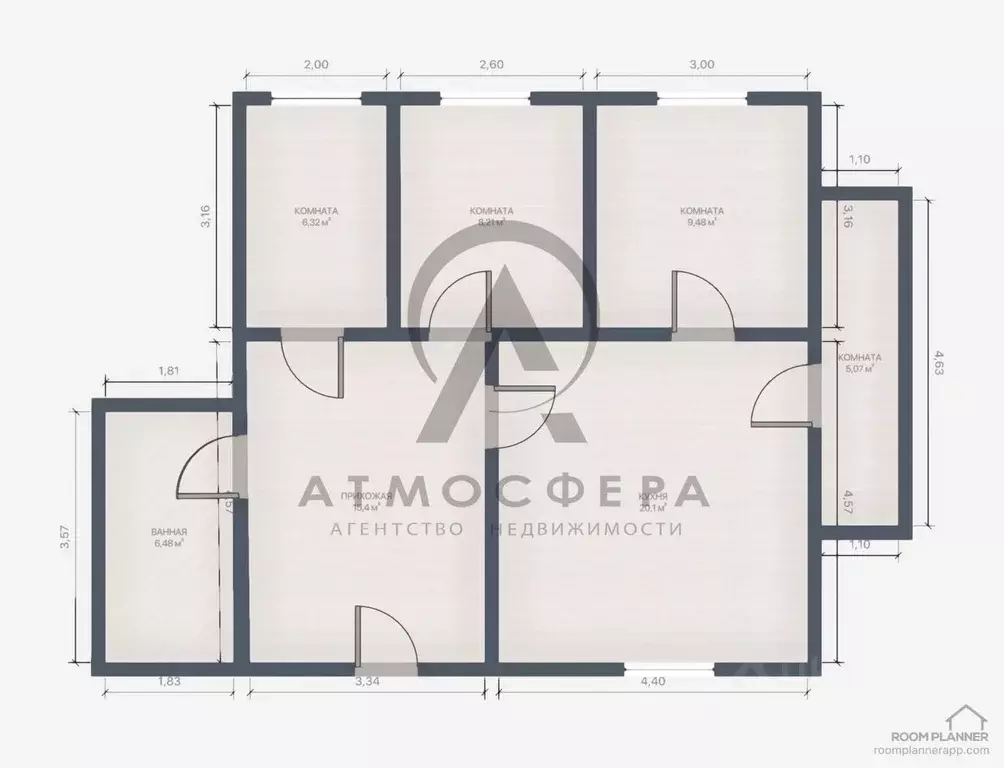 3-к кв. Краснодарский край, Апшеронский район, Тверское с/пос, ... - Фото 2