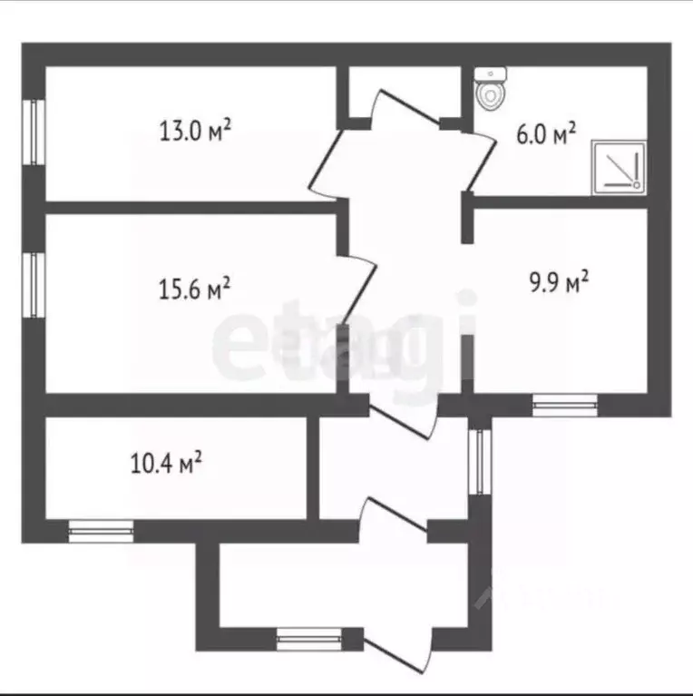 Дом в Кемеровская область, Юрга Молодежная ул., 3 (67 м) - Фото 1