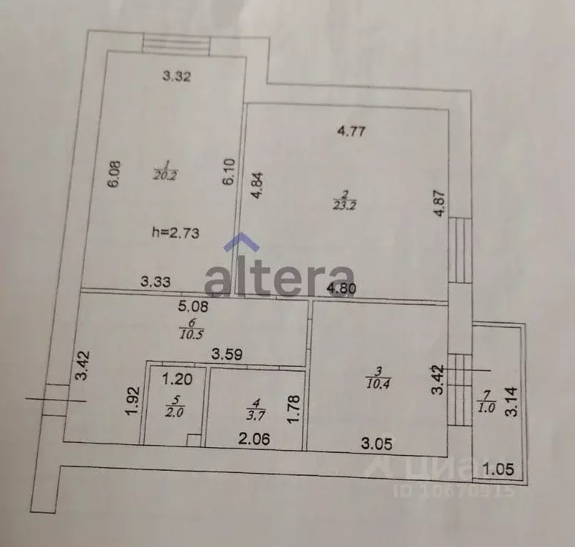 2-к кв. Татарстан, Казань ул. Адоратского, 4а (70.0 м) - Фото 1