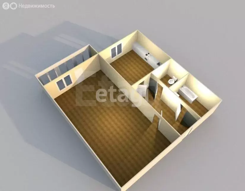 1-комнатная квартира: Южно-Сахалинск, планировочный район Луговое, 2-я ... - Фото 1