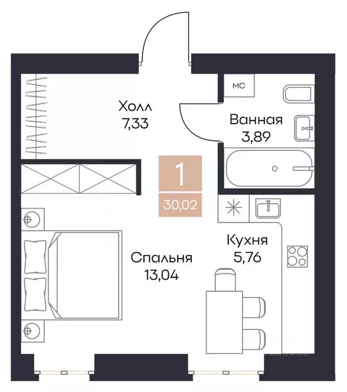 Студия Рязанская область, Рязанский муниципальный округ, с. Поляны  ... - Фото 1