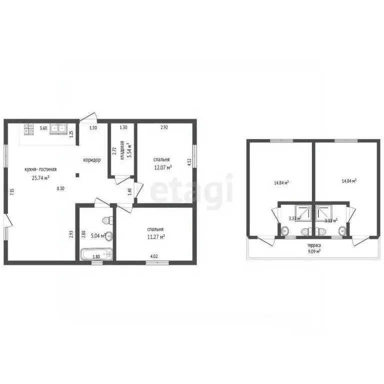 Дом в Севастополь Сапун-гора СНТ, ул. Тамары Смоленской, 22 (95 м) - Фото 1