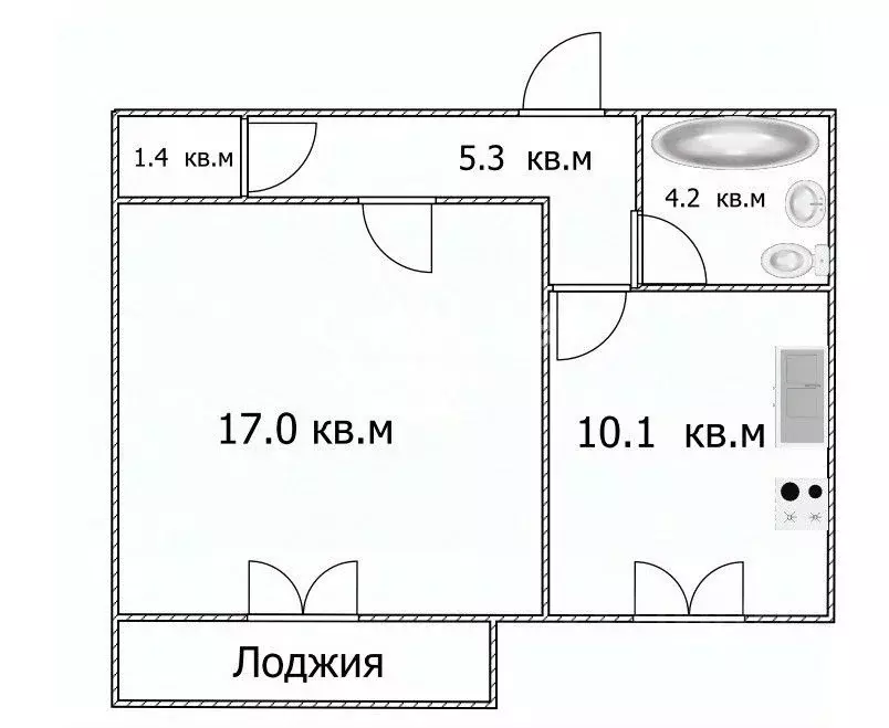 1-к кв. Саратовская область, Саратов Техническая ул., 3а (38.0 м) - Фото 1