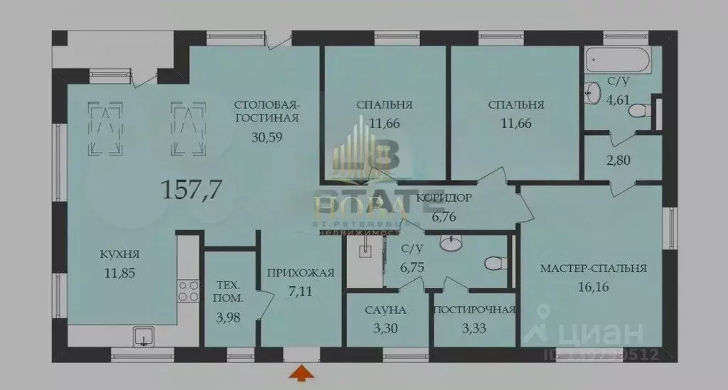 Дом в Ленинградская область, Ломоносовский район, Кипенское с/пос, д. ... - Фото 2