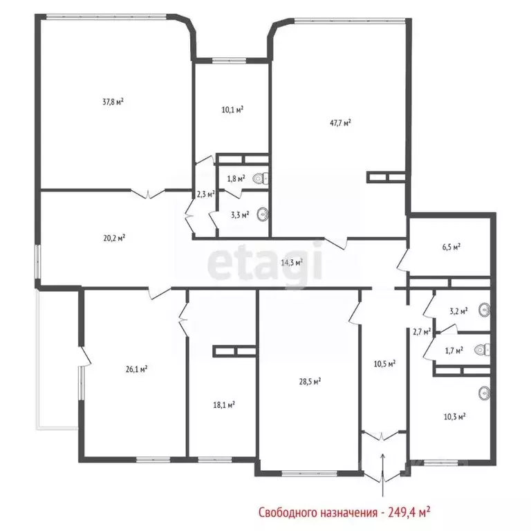 Помещение свободного назначения в Свердловская область, Екатеринбург ... - Фото 2