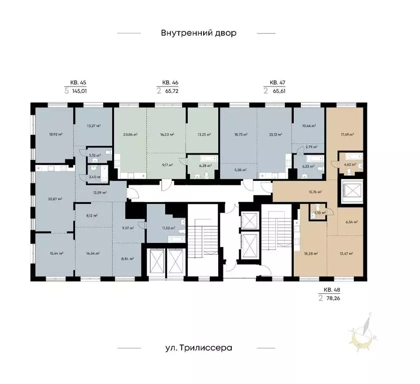 2-к кв. Иркутская область, Иркутск ул. Лебедева-Кумача (65.72 м) - Фото 1