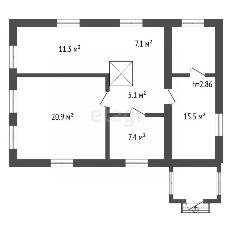 Дом в Амурская область, Магдагачинский муниципальный округ, Сиваки пгт ... - Фото 2