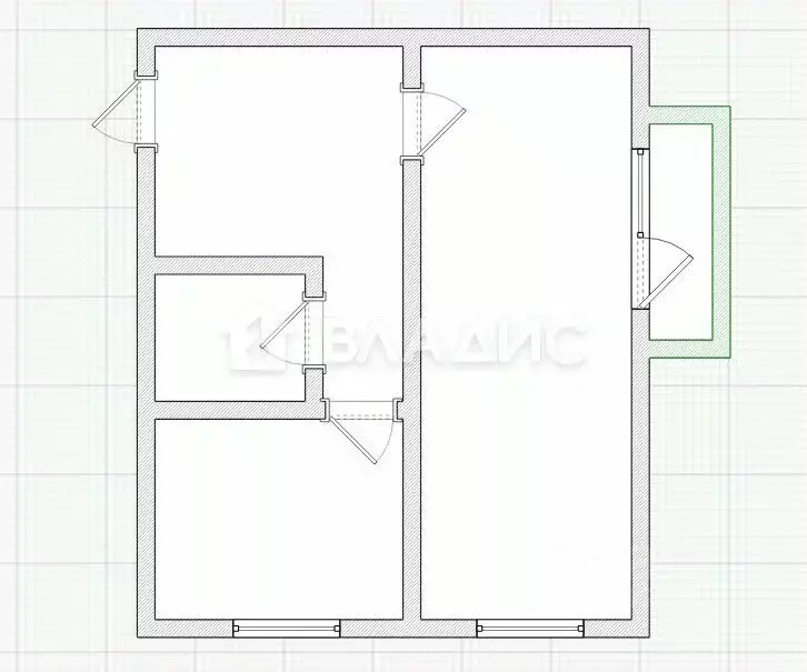 1-к кв. Пензенская область, Пенза просп. Строителей, 138 (34.0 м) - Фото 2