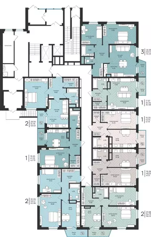 3-к кв. Архангельская область, Архангельск Московский просп. (70.09 м) - Фото 2