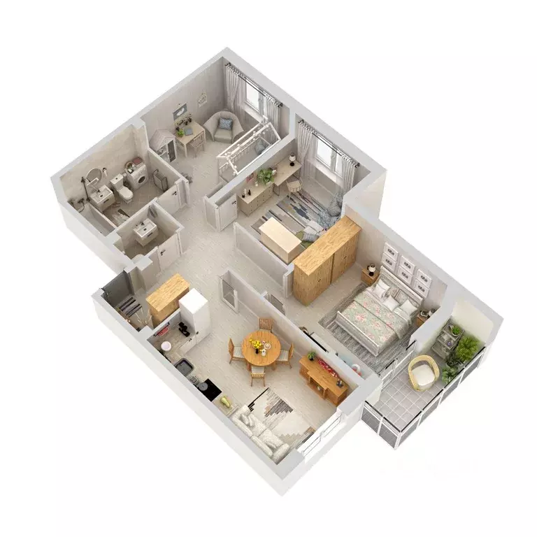 3-к кв. Свердловская область, Екатеринбург просп. Космонавтов, 26А ... - Фото 2