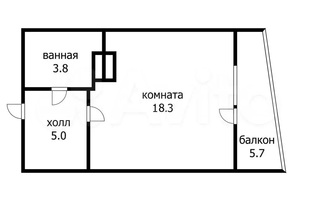 Квартира-студия, 33 м, 9/14 эт. - Фото 0