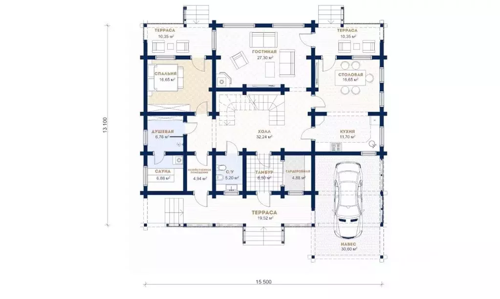 Дом в Ленинградская область, Всеволожский район, Куйвозовское с/пос, ... - Фото 2